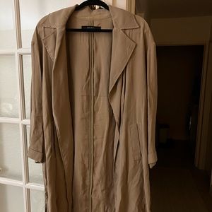 Zara basics trench coat